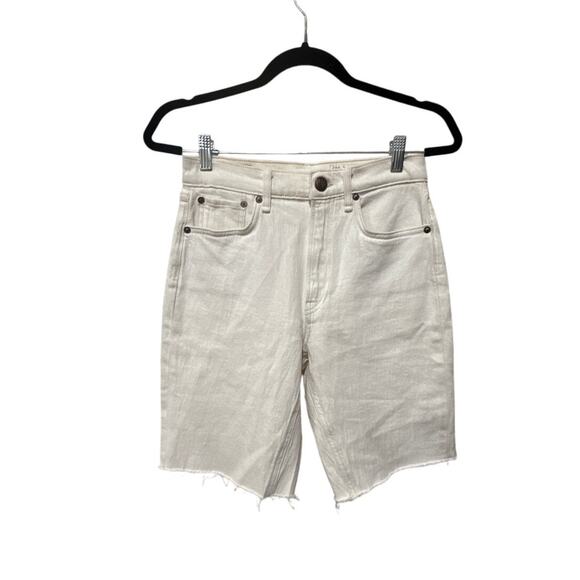Rag & Bone Vintage Bermuda 9.5" Short - Ecru Size 25 - Picture 6 of 8